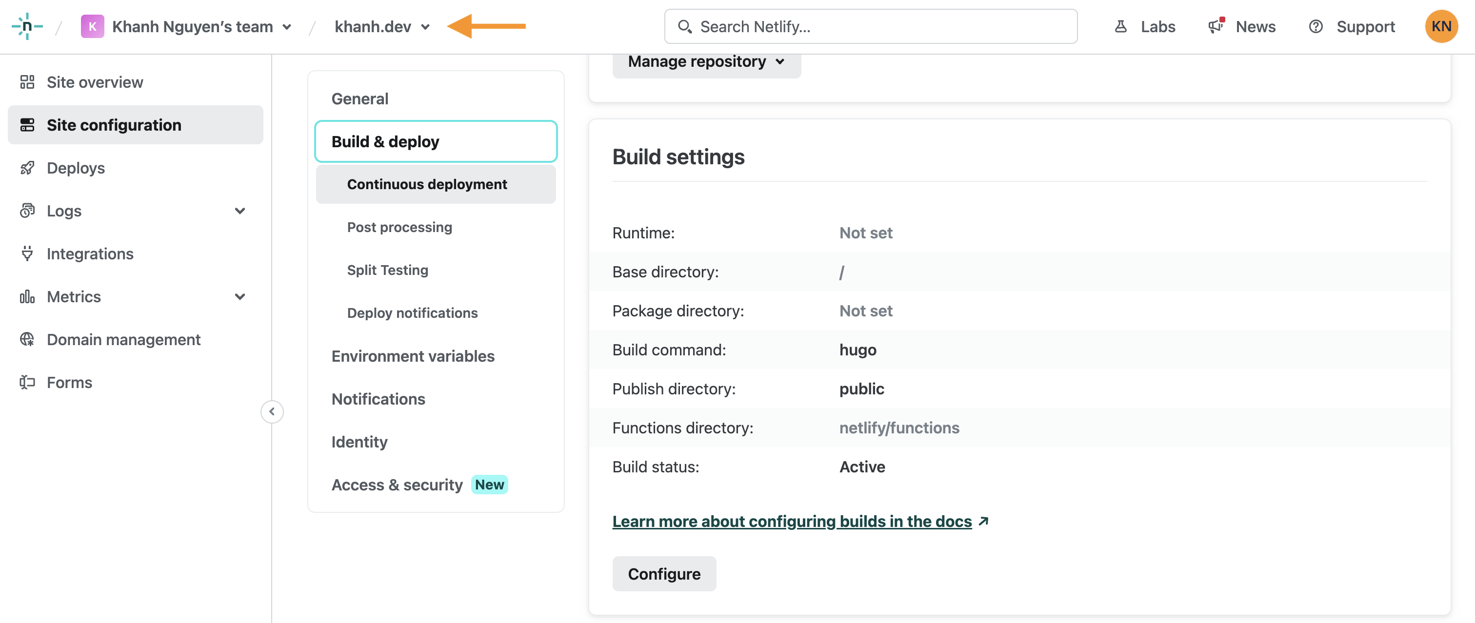 Netlify Project